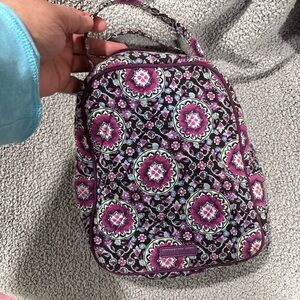 Vera Bradley Floral lunch bag in Purple and Black